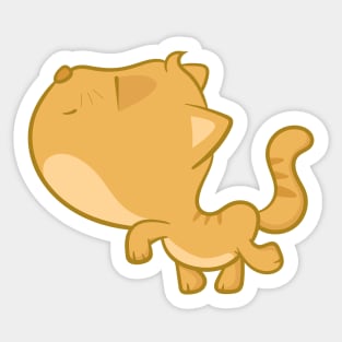 walking cat Sticker